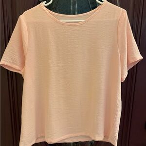 Peach Short Sleeve Women's Top